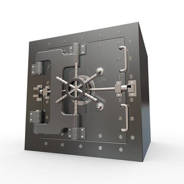 不銹鋼安全。銀行金庫