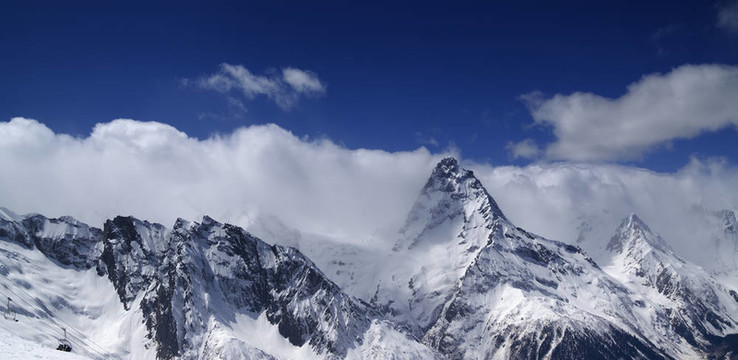 全景的山