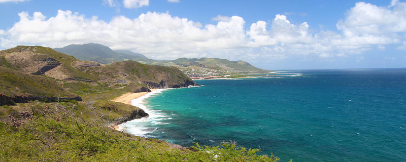 海岸線Saint Kitts