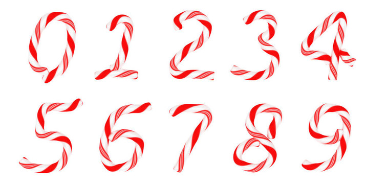 糖果字體0-9數(shù)字