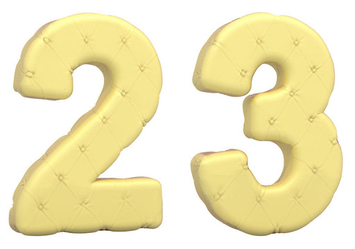 豪華軟皮革字體3 2位數(shù)