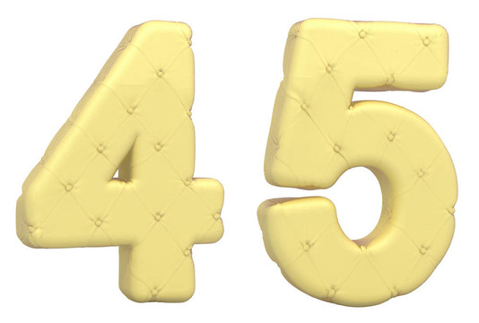 豪華軟皮革字體5 4位數(shù)