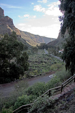 對guayadeque峽谷