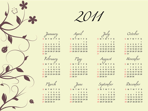 2011日歷