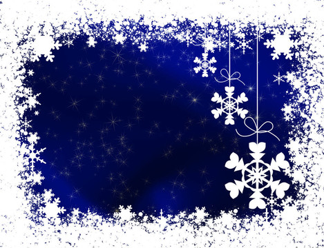 雪花裝飾