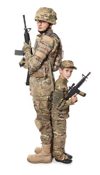 軍人父親與兒子