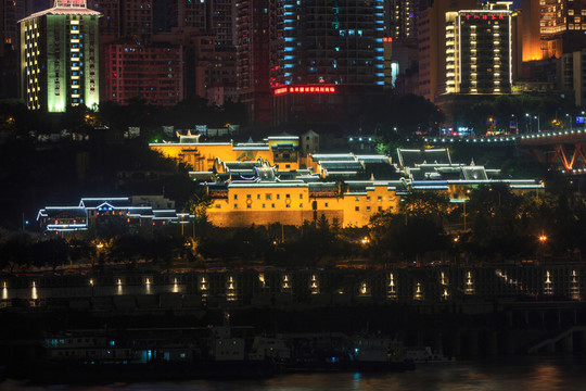 重慶東水門湖廣會(huì)館夜景