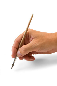 手執(zhí)畫(huà)筆畫(huà)
