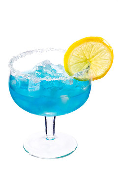 和檸檬和檸檬的藍(lán)色飲料