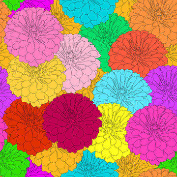 無縫背景花。