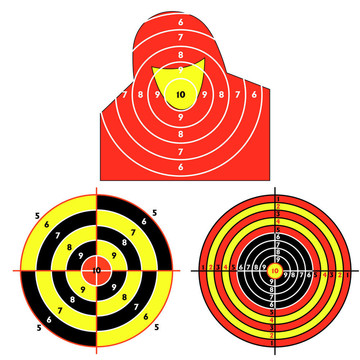 設定實用手槍射擊目標