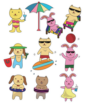 夏季動物集圖標