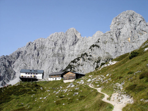在Wilder Kaiser山上的小屋
