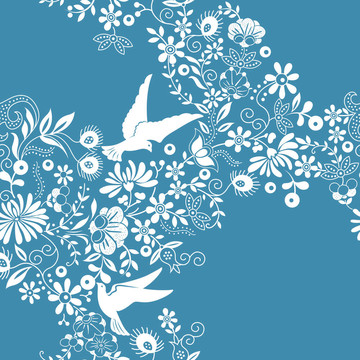 無(wú)縫花卉圖案1