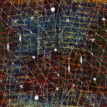 抽象背景下的海星