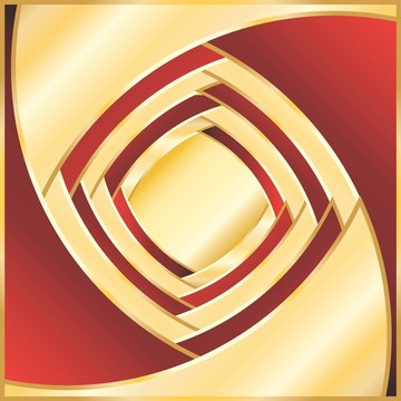 紅色和金色