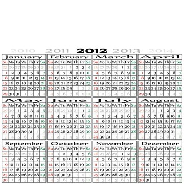 2012日歷景觀導(dǎo)向