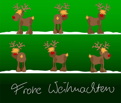 Frohe Weihnachten圣誕卡