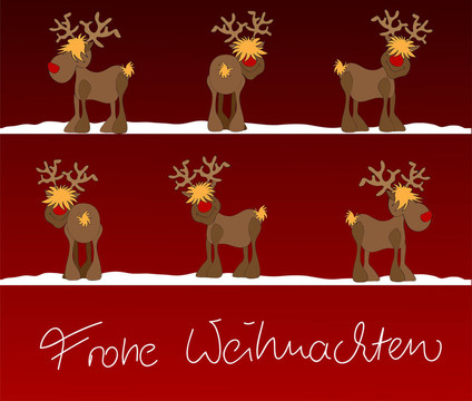 Frohe Weihnachten圣誕卡
