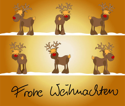 Frohe Weihnachten圣誕卡
