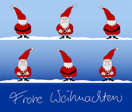 Frohe Weihnachten圣誕卡
