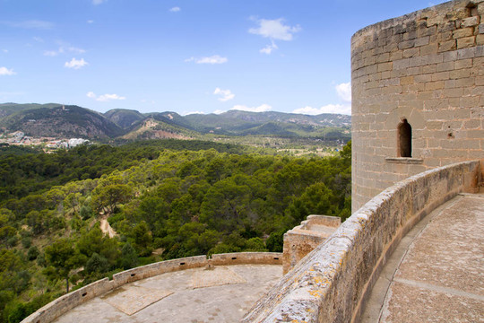在馬略卡島帕爾馬的Castillo de Bellver城堡