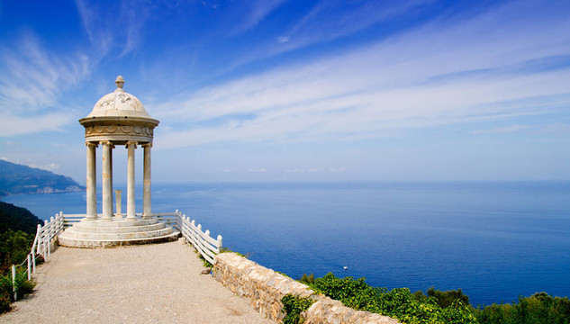 es Galliner gazebo的兒子marroig在馬略卡島的海