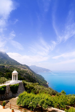 es Galliner gazebo的兒子marroig在馬略卡島的海