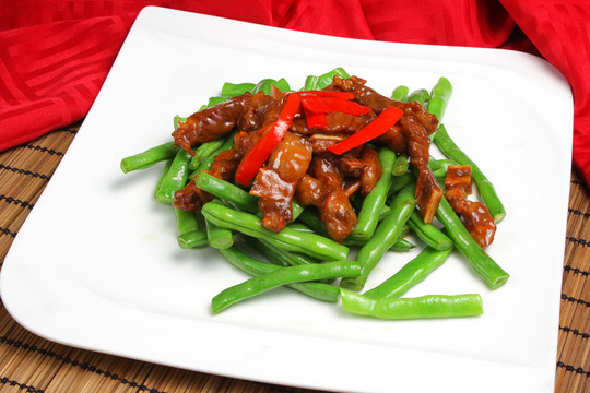 四季豆炒牛柳 牛柳炒四季豆