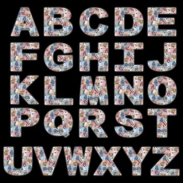 發(fā)光的歐元字體插圖
