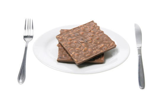 板上的巧克力