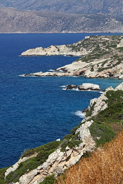海岸附近埃羅達(dá)；克里特島；希臘