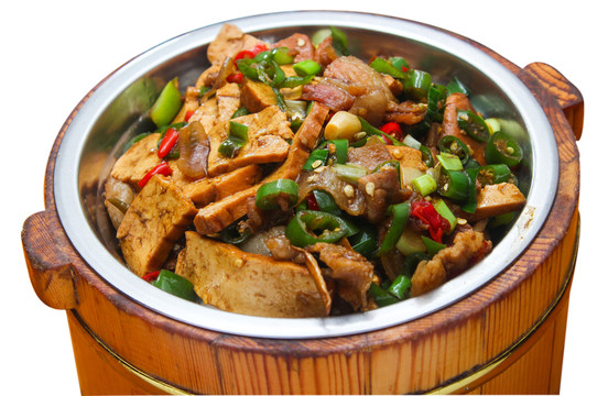 木桶飯 香干炒肉