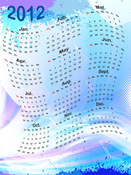 日歷2012