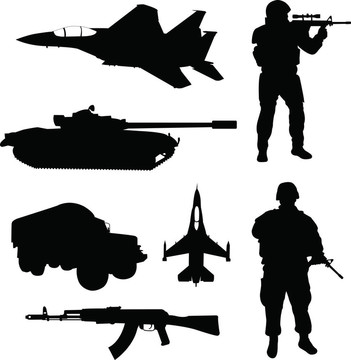 軍隊(duì)的剪影