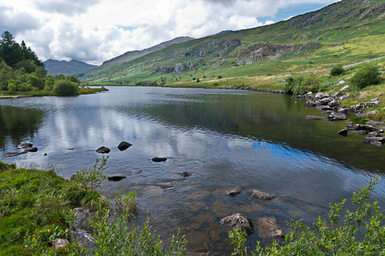 在Snowdonia湖的意見Snowdon