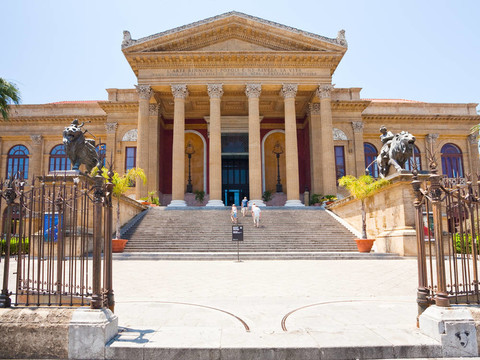 Teatro Massimo在巴勒莫歌劇院；西西里島