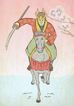 武士騎馬攻擊