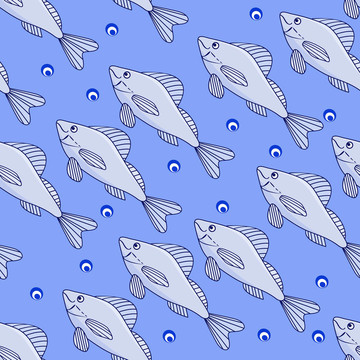 在水的魚群