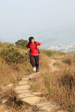 體育山中健行；散步和徒步旅行