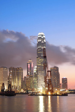 在香港日落