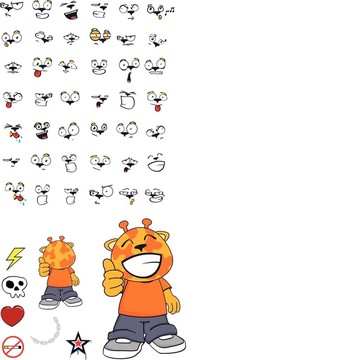 孩子cartoon1長頸鹿