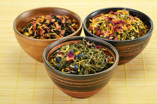 碗中茶葉的成分