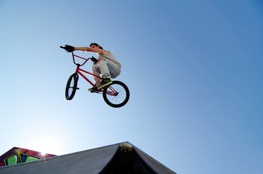 BMX自行車特技桌面
