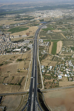 公路的空中視圖