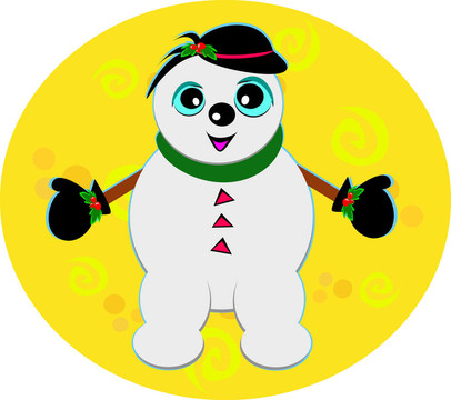 Black Cap的雪人