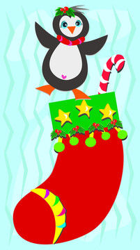 Happy Pengu的圣誕襪