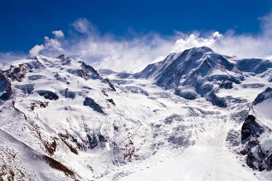 在馬特瑞士滑雪的路徑