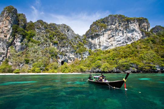 snokling點在PHIPHI島安達(dá)曼泰國普吉島