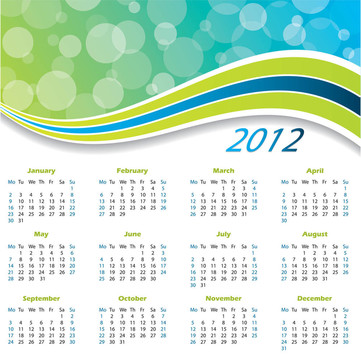 2012波的日歷
